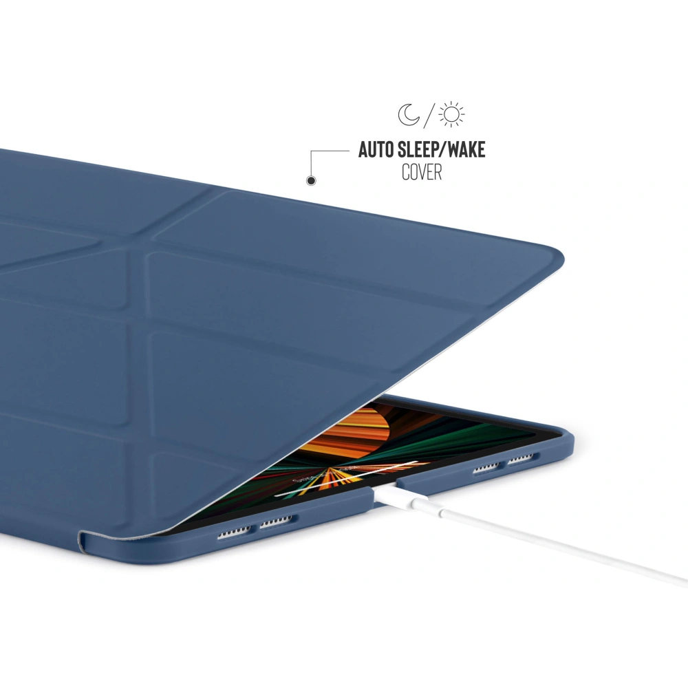 Hurtownia GSM - Etui Pipetto Origami No1 Original TPU Apple iPad Pro 12.9 2018/2020/2021 (3., 4. a 5. generace) (námořnická modř) - PIP040NAV - {ean13} - Hurt