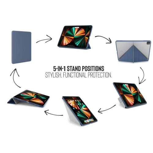 Etui Pipetto Origami No1 Original TPU Apple iPad Pro 12.9 2018/2020/2021 (3., 4. i 5. generacji) (navy)