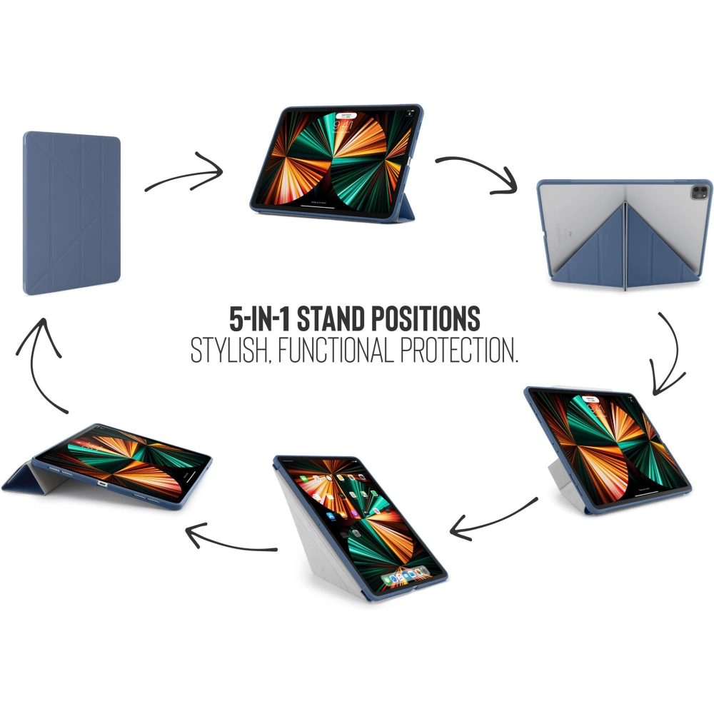 Hurtownia GSM - Etui Pipetto Origami No1 Original TPU Apple iPad Pro 12.9 2018/2020/2021 (3., 4. a 5. generace) (námořnická modř) - PIP040NAV - {ean13} - Hurt