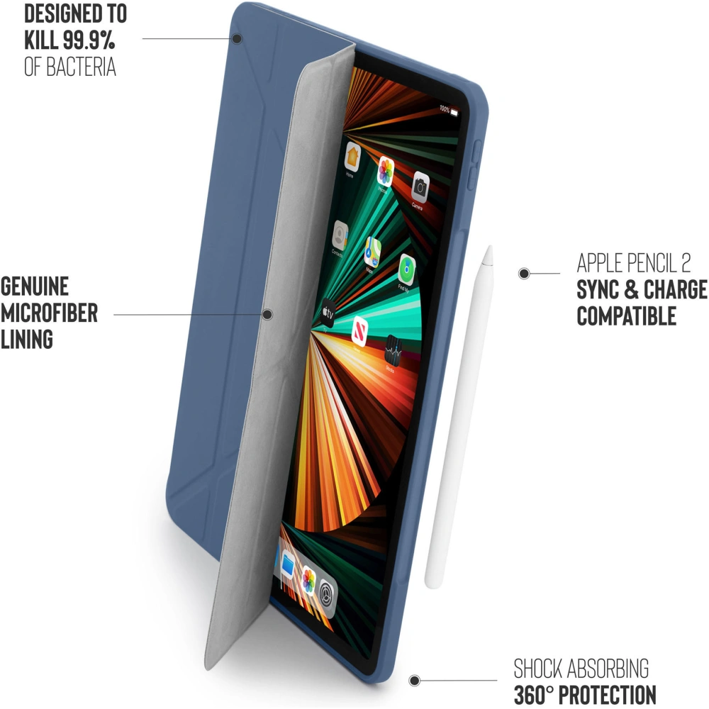 Hurtownia GSM - Etui Pipetto Origami No1 Original TPU Apple iPad Pro 12.9 2018/2020/2021 (3., 4. a 5. generace) (námořnická modř) - PIP040NAV - {ean13} - Hurt