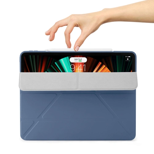 Etui Pipetto Origami No1 Original TPU Apple iPad Pro 12.9 2018/2020/2021 (3., 4. i 5. generacji) (navy)