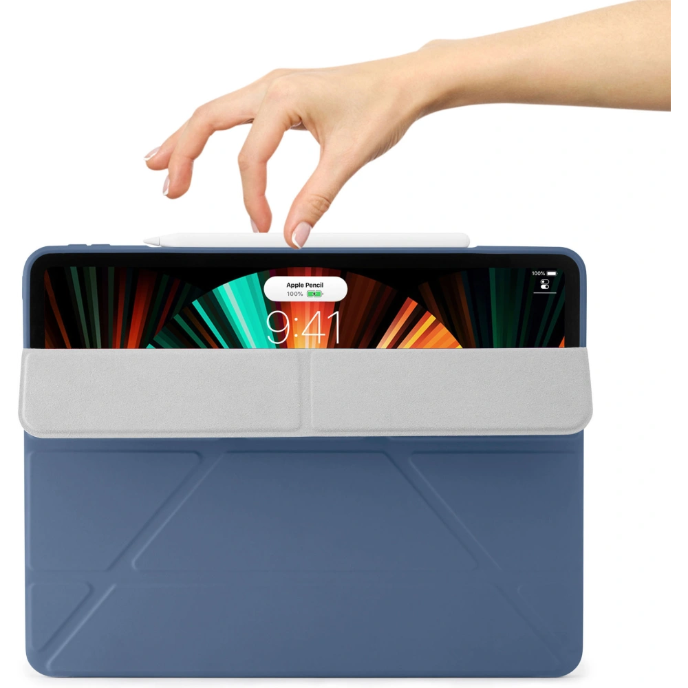 Hurtownia GSM - Etui Pipetto Origami No1 Original TPU Apple iPad Pro 12.9 2018/2020/2021 (3., 4. a 5. generace) (námořnická modř) - PIP040NAV - {ean13} - Hurt