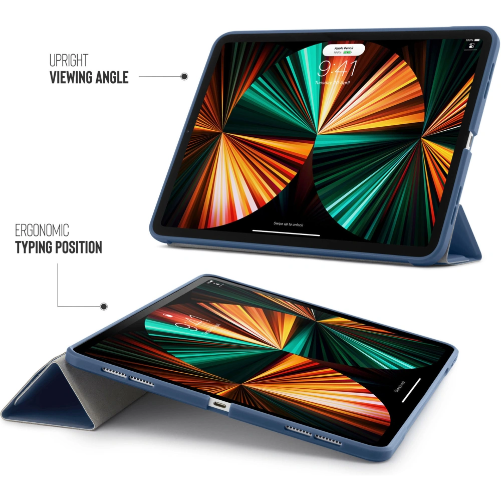 Hurtownia GSM - Etui Pipetto Origami No1 Original TPU Apple iPad Pro 12.9 2018/2020/2021 (3., 4. a 5. generace) (námořnická modř) - PIP040NAV - {ean13} - Hurt