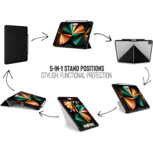 Hurtownia GSM - Etui Pipetto Origami No3 Pencil Case Apple iPad Pro 12.9 2018/2020/2021 (3., 4. i 5. generacji) (czarny) - PIP042BLK - {ean13} - Hurt