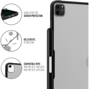 Hurtownia GSM - Etui Pipetto Origami No3 Pencil Case Apple iPad Pro 12.9 2018/2020/2021 (3., 4. i 5. generacji) (czarny) - PIP042BLK - {ean13} - Hurt