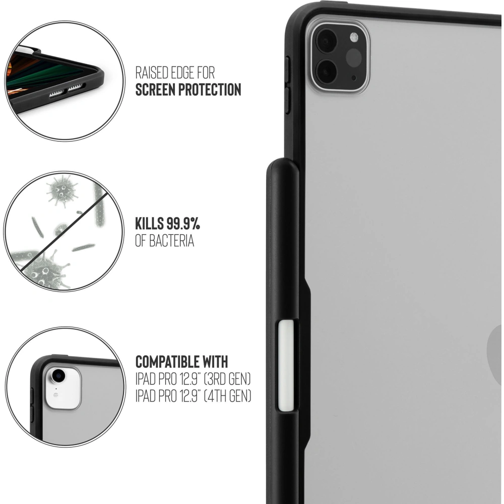Hurtownia GSM - Etui Pipetto Origami No3 Pencil Case Apple iPad Pro 12.9 2018/2020/2021 (3., 4. i 5. generacji) (czarny) - PIP042BLK - {ean13} - Hurt