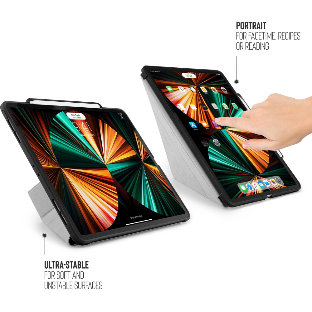 Hurtownia GSM - Etui Pipetto Origami No3 Pencil Case Apple iPad Pro 12.9 2018/2020/2021 (3., 4. i 5. generacji) (czarny) - PIP042BLK - {ean13} - Hurt