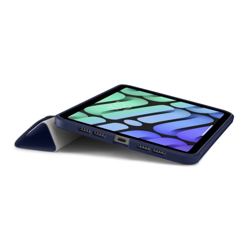 Etui Pipetto Origami No1 Original TPU Apple iPad mini 2021 (6. generacji) / iPad mini 8.3" 2024 (7. generacji) (granatowe)