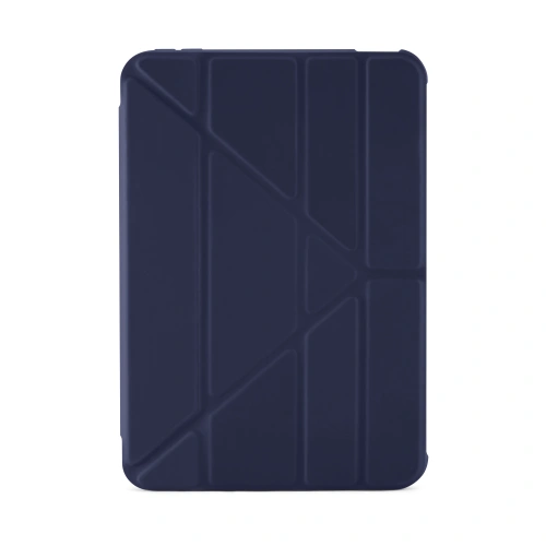Etui Pipetto Origami No1 Original TPU Apple iPad mini 2021 (6. generacji) / iPad mini 8.3" 2024 (7. generacji) (granatowe)