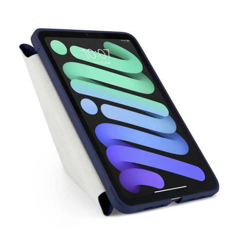 Etui Pipetto Origami No1 Original TPU Apple iPad mini 2021 (6. generacji) / iPad mini 8.3" 2024 (7. generacji) (granatowe)