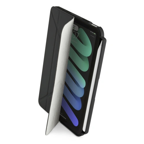 Etui Pipetto Origami No3 Pencil Case Apple iPad mini 2021 (6. generacji) / iPad mini 8.3" 2024 (7. generacji) (czarny)
