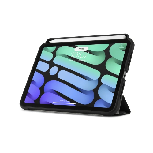 Etui Pipetto Origami No3 Pencil Case Apple iPad mini 2021 (6. generacji) / iPad mini 8.3" 2024 (7. generacji) (czarny)