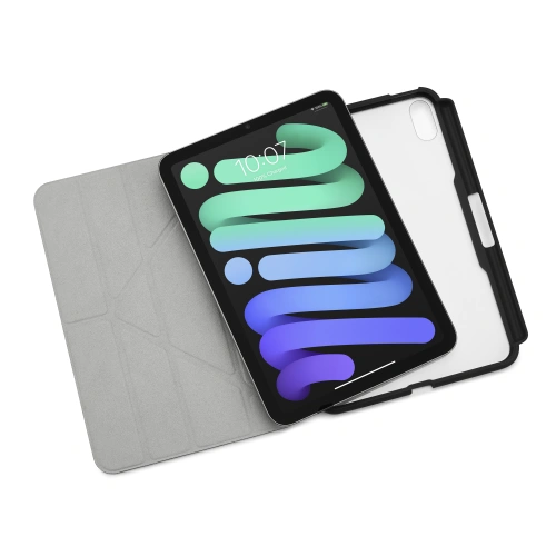 Etui Pipetto Origami No3 Pencil Case Apple iPad mini 2021 (6. generacji) / iPad mini 8.3" 2024 (7. generacji) (czarny)