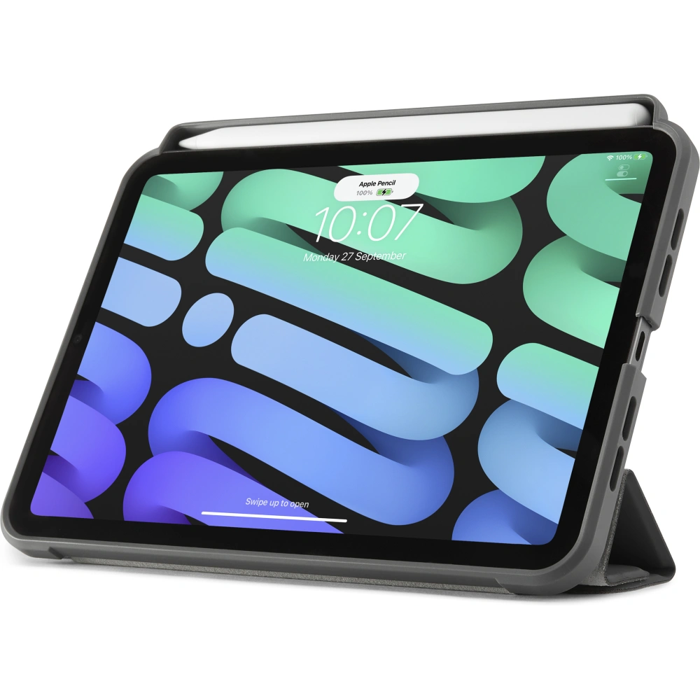 Hurtownia GSM - Etui Pipetto Origami No3 Ceruza tartó Apple iPad mini 2021 (6. generáció) / iPad mini 8.3" 2024 7gen (sötétszürke) - PIP050GRY - {ean13} - Hurt