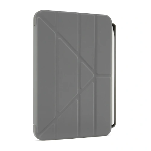 Etui Pipetto Origami No3 Pencil Case Apple iPad mini 2021 (6. generacji) / iPad mini 8.3" 2024 (7. generacji) (ciemnoszary)