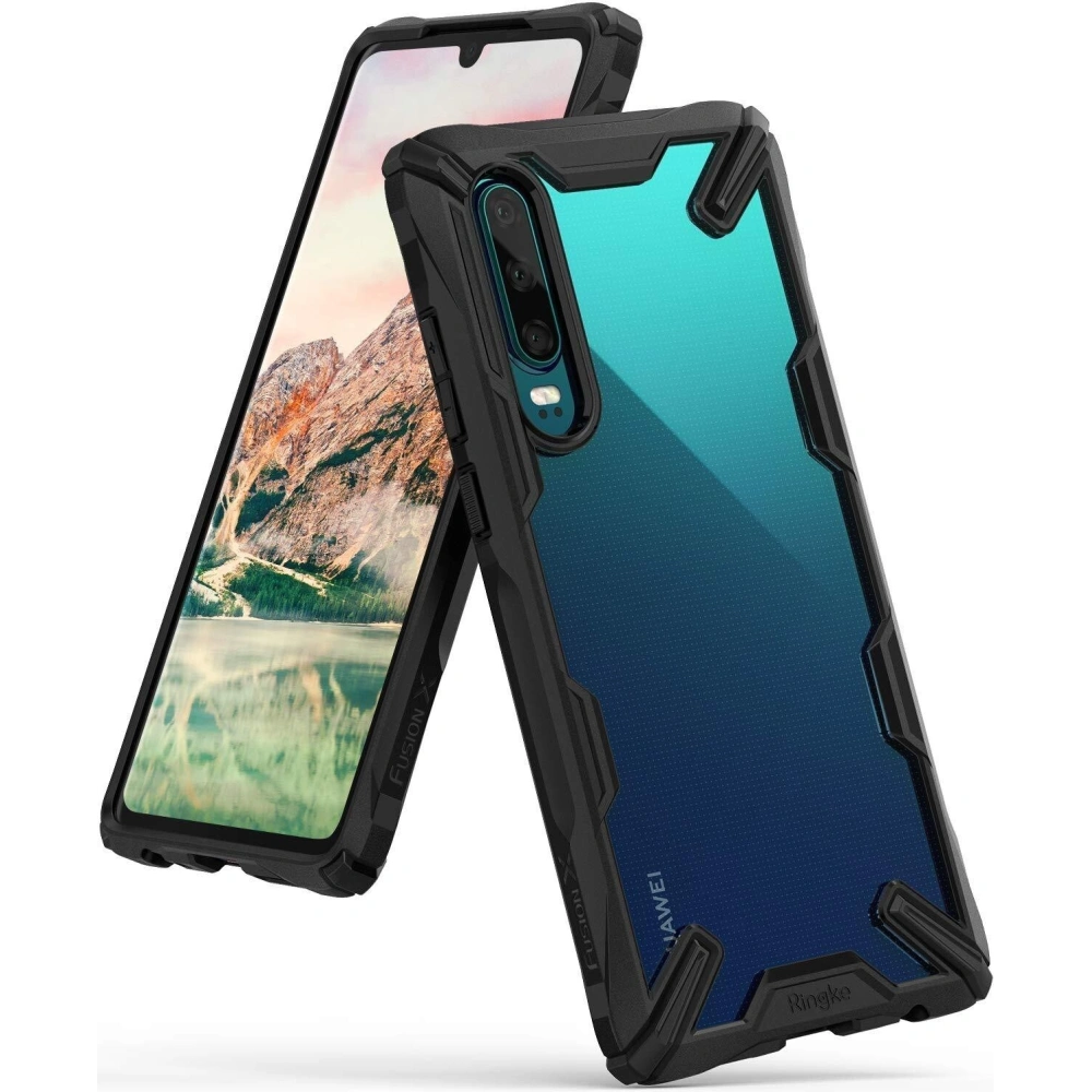 Hurtownia GSM - Etui Ringke Fusion-X Huawei P30 černé - RGK871BLK - {ean13} - Hurt