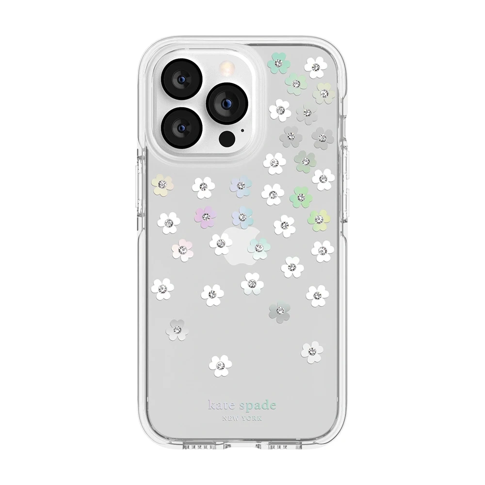 Wholesale Kate Spade New York Defensive Hardshell Apple iPhone 13 Pro (Scattered Flowers) - KAT016SCAFLO - {ean13} - Hurt