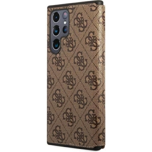 Hurtownia GSM - Etui Guess GUBKS22LG4GFBR Samsung Galaxy S22 Ultra hnědý/brown book 4G Metal Gold Logo - GUE1616BR - {ean13} - Hurt