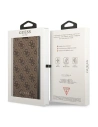 Wholesale Guess GUBKS22LG4GFBR Samsung Galaxy S22 Ultra brown book 4G Metal Gold Logo - GUE1616BR - {ean13} - Hurt