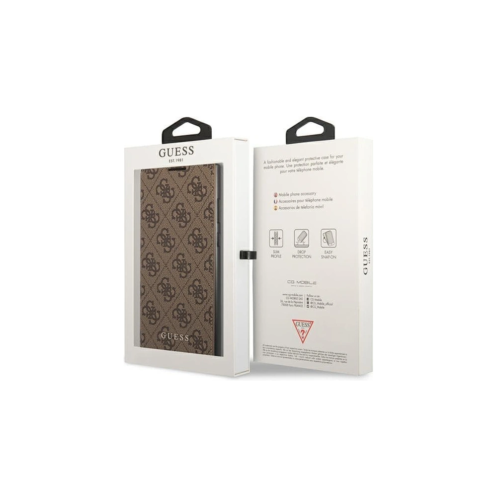 Hurtownia GSM - Etui Guess GUBKS22LG4GFBR Samsung Galaxy S22 Ultra hnědý/brown book 4G Metal Gold Logo - GUE1616BR - {ean13} - Hurt