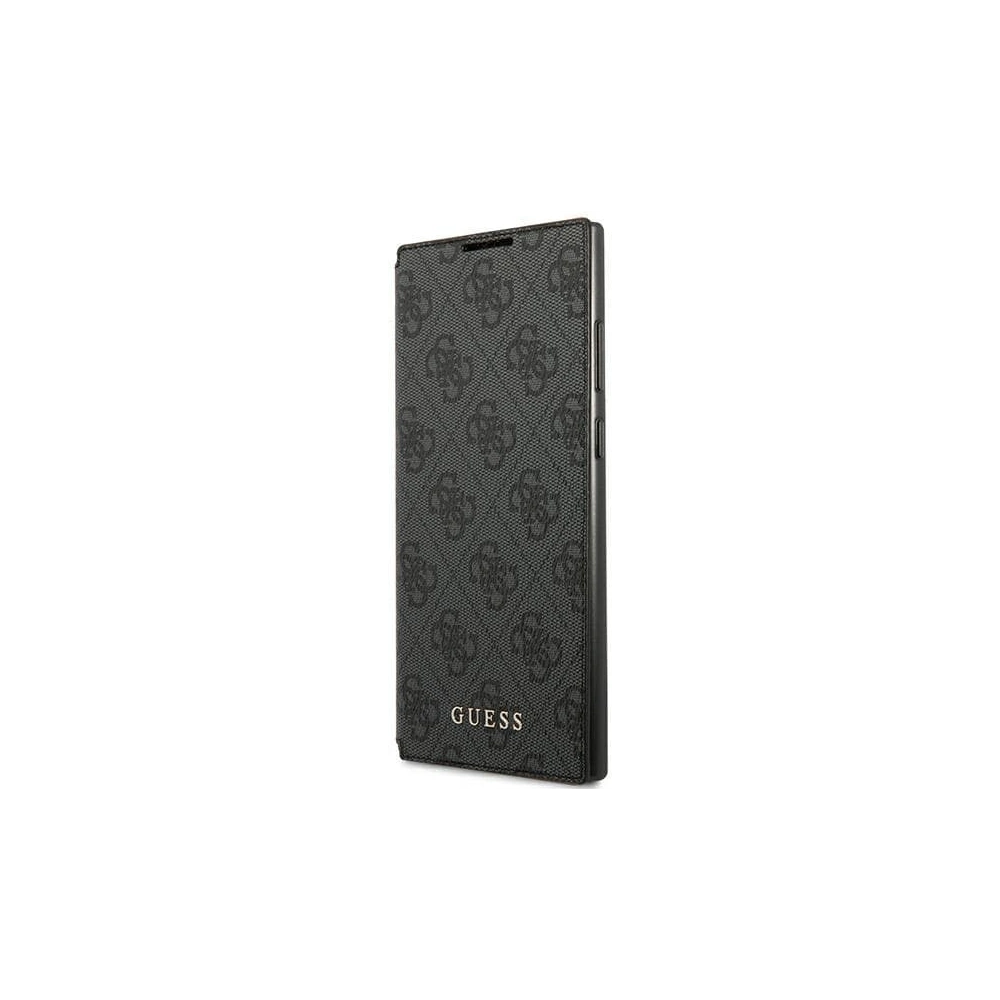 Hurtownia GSM - Case Guess GUBKS22LG4GFGR Samsung Galaxy S22 Ultra grau/grey Buch 4G Metall Gold Logo - GUE1617GRY - {ean13} - Hurt