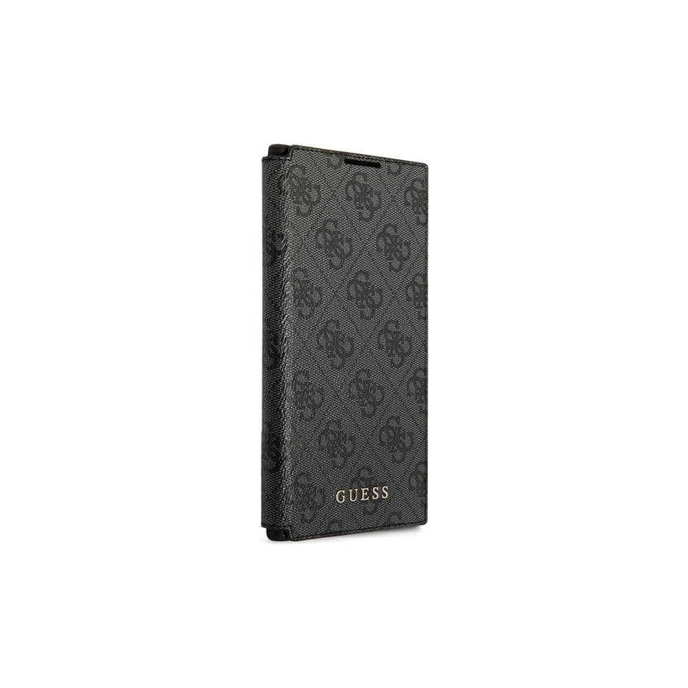 Hurtownia GSM - Case Guess GUBKS22LG4GFGR Samsung Galaxy S22 Ultra grau/grey Buch 4G Metall Gold Logo - GUE1617GRY - {ean13} - Hurt