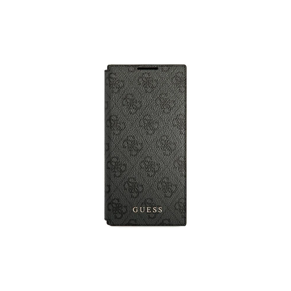 Hurtownia GSM - Case Guess GUBKS22LG4GFGR Samsung Galaxy S22 Ultra grau/grey Buch 4G Metall Gold Logo - GUE1617GRY - {ean13} - Hurt