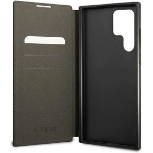 Hurtownia GSM - Etui Guess GUBKS22LG4GFGR Samsung Galaxy S22 Ultra šedý/grey book 4G Metal Gold Logo - GUE1617GRY - {ean13} - Hurt