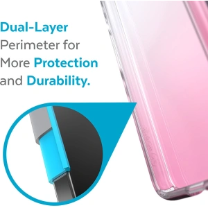 Speck Presidio Perfect-Clear Ombre MICROBAN Samsung Galaxy S22 (Clear/Vintage Rose)