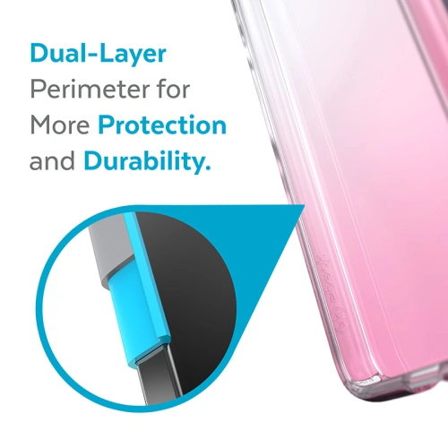 Etui Speck Presidio Perfect-Clear Ombre MICROBAN Samsung Galaxy S22 (Clear/Vintage Rose)