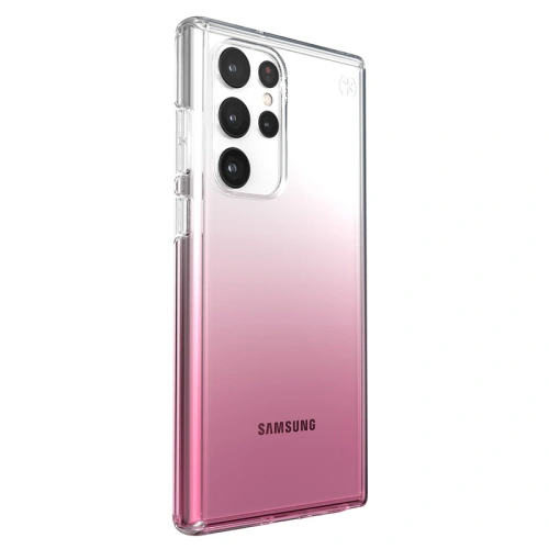 Etui Speck Presidio Perfect-Clear Ombre MICROBAN Samsung Galaxy S22 Ultra (Clear/Vintage Rose)