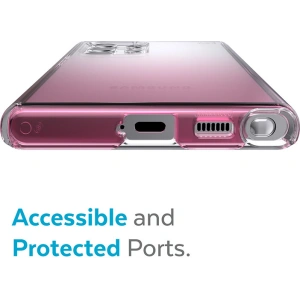 Hurtownia GSM - Etui Speck Presidio Perfect-Clear Ombre MICROBAN Samsung Galaxy S22 Ultra (Čirý/Vintage Růžový) - SPK311CLVINROS - {ean13} - Hurt