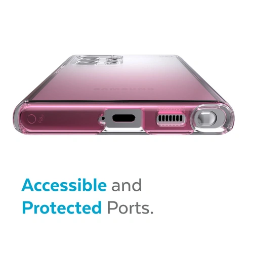 Etui Speck Presidio Perfect-Clear Ombre MICROBAN Samsung Galaxy S22 Ultra (Clear/Vintage Rose)
