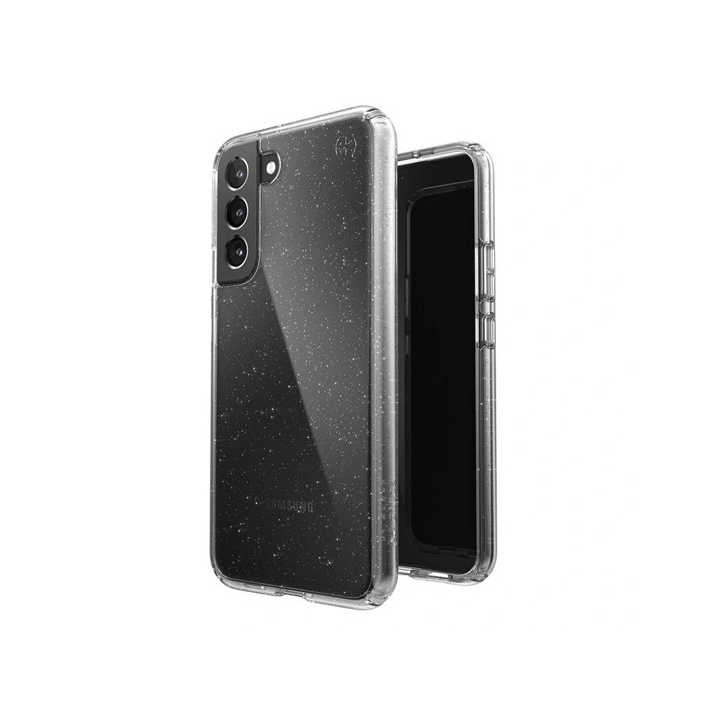 Hurtownia GSM - Etui Speck Presidio Perfect-Clear s třpytkami MICROBAN Samsung Galaxy S22+ Plus (Čiré/Platinové třpytky) - SPK313CLPLAGLT - {ean13} - Hurt
