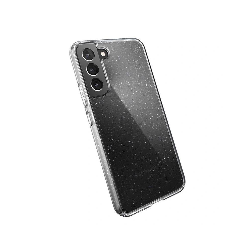 Hurtownia GSM - Etui Speck Presidio Perfect-Clear s třpytkami MICROBAN Samsung Galaxy S22+ Plus (Čiré/Platinové třpytky) - SPK313CLPLAGLT - {ean13} - Hurt