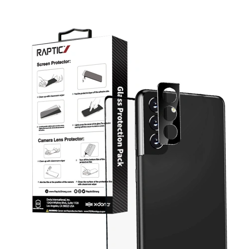 Szkło hartowane + nakładka na aparat X-Doria Raptic Glass Protection Pack Samsung Galaxy S22+ Plus