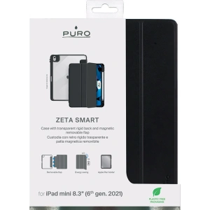 Hurtownia GSM - Etui PURO Zeta Smart Apple iPad mini 2021 (6. generációs) / iPad mini 8.3" 2024 7gen Ceruza tartó (fekete) - PUR542BLK - {ean13} - Hurt