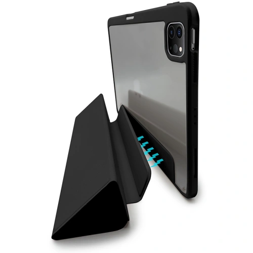 Etui PURO Zeta Smart Apple iPad Pro 12.9 2018/2020/2021 (3., 4. i 5. generacji) Pencil holder (czarny)