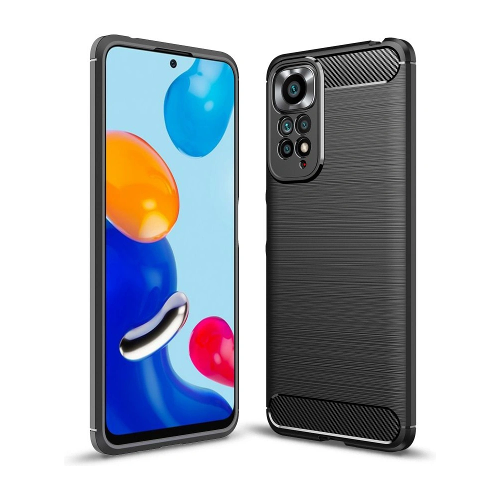 Hurtownia GSM - Etui Tech-Protect TPUCarbon Redmi Note 11/11S Černé - THP867BLK - {ean13} - Hurt