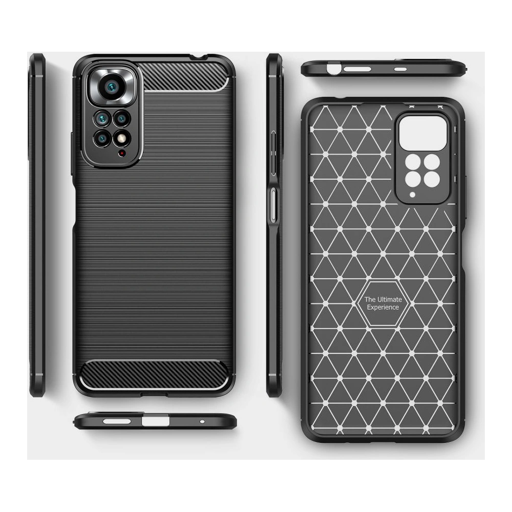 Hurtownia GSM - Etui Tech-Protect TPUCarbon Redmi Note 11/11S Černé - THP867BLK - {ean13} - Hurt
