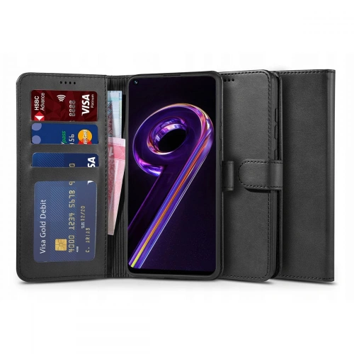 Etui Tech-Protect Wallet Realme 9 LTE/9 Pro+ Plus 5G Black