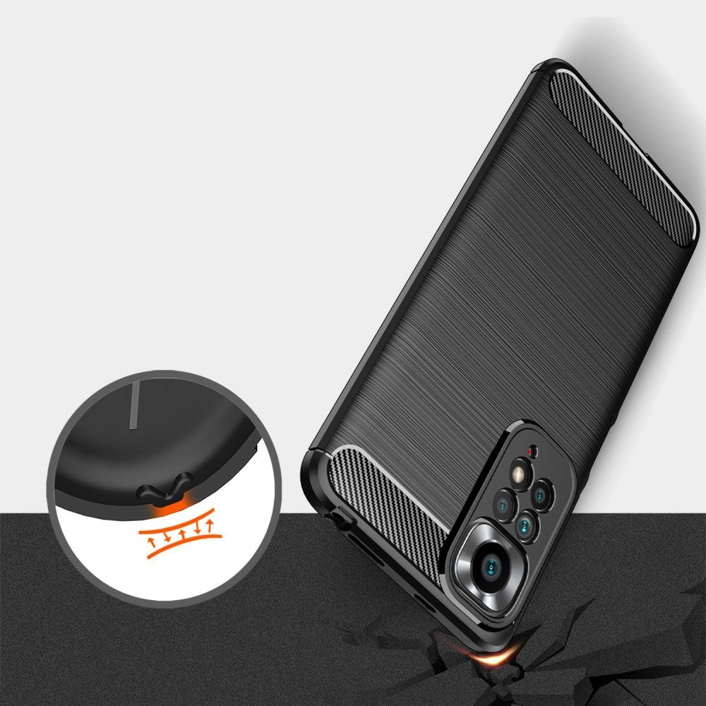 Hurtownia GSM - Etui Tech-Protect TPUCarbon Redmi Note 11 Pro LTE/5G černé - THP873BLK - {ean13} - Hurt
