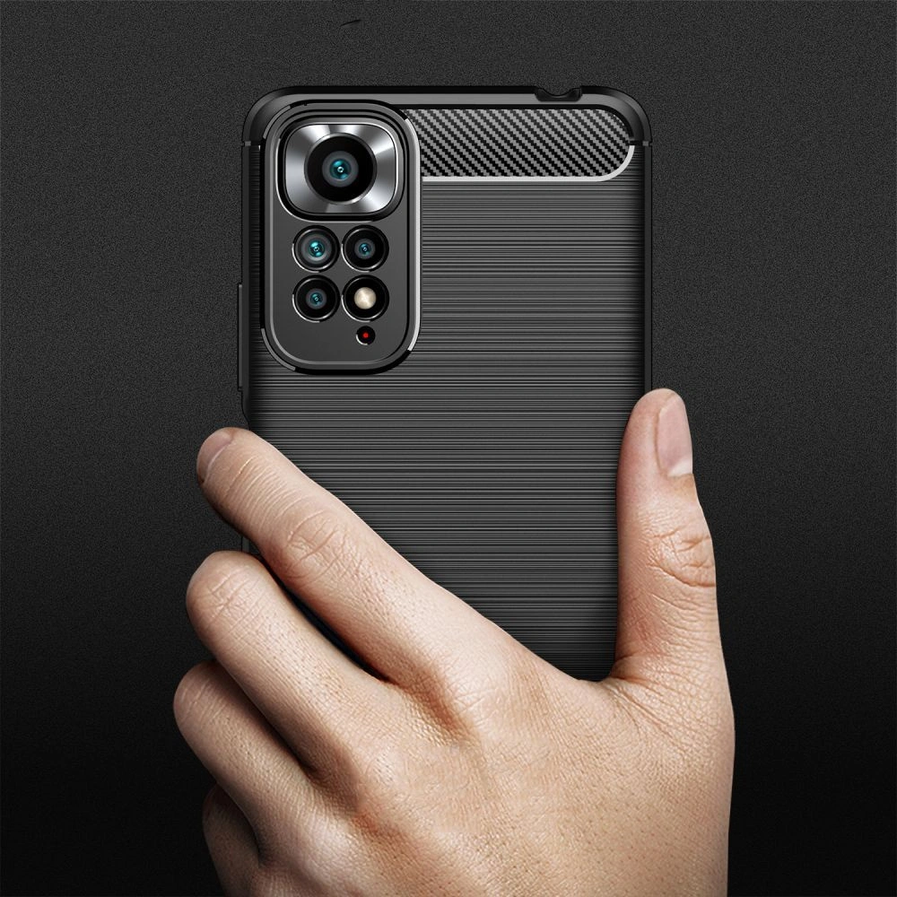 Hurtownia GSM - Etui Tech-Protect TPUCarbon Redmi Note 11 Pro LTE/5G černé - THP873BLK - {ean13} - Hurt