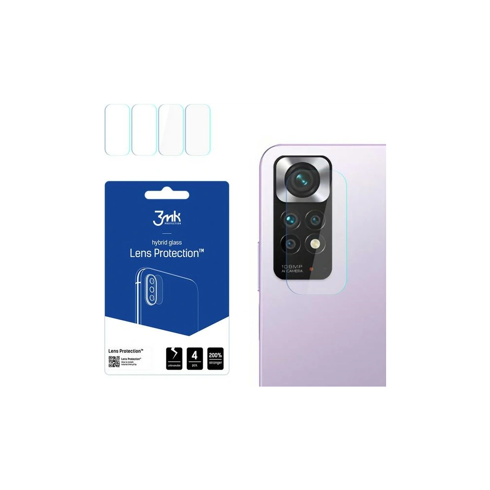 Hurtownia GSM - Hybriční sklo na objektiv fotoaparátu 3MK Ochrana objektivu Redmi Note 11S [4 PACK] - 3MK2618 - {ean13} - Hurt