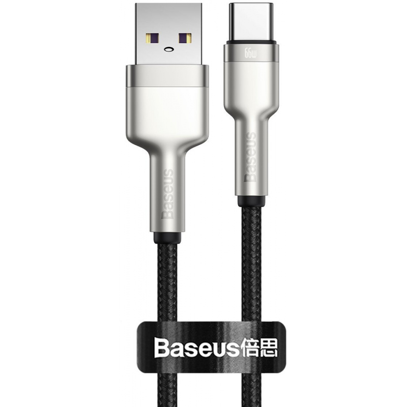 Hurtownia Baseus - 6953156209749 - BSU3117BLK - Kabel USB do USB-C Baseus Cafule, 66W, 0.25m (czarny) - B2B homescreen