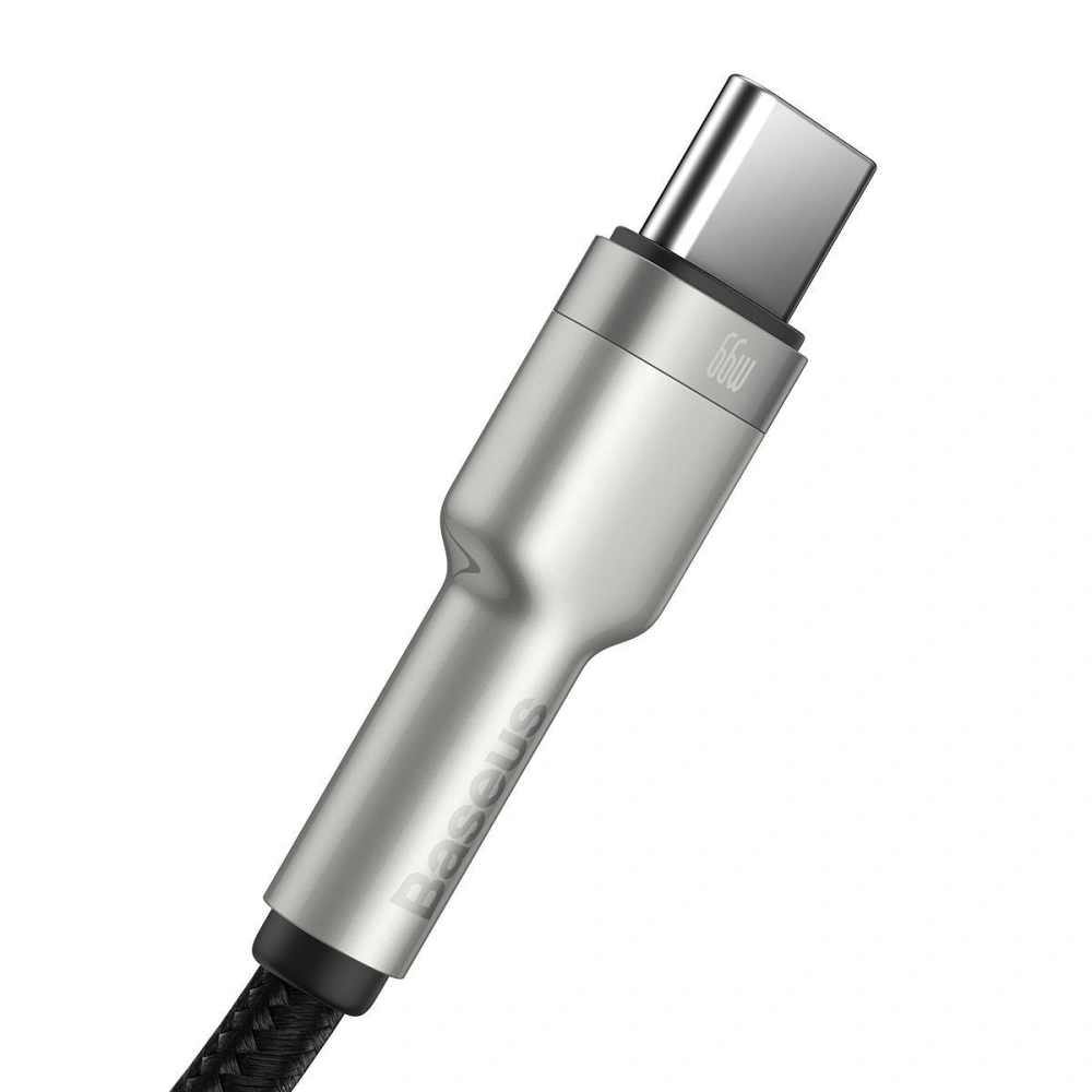 USB cable for USB-C Baseus Cafule, 66W, 0.25m (black)