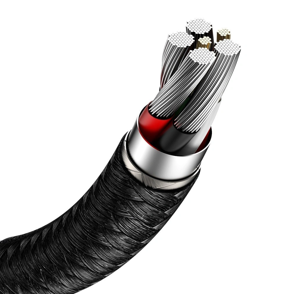 USB cable for USB-C Baseus Cafule, 66W, 0.25m (black)