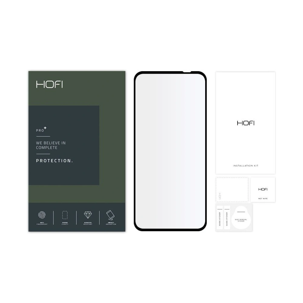 Hurtownia GSM - Tvrdé sklo Hofi Glass Pro+ Realme 9 LTE/9 Pro+ Plus 5G Černé - HOFI195BLK - {ean13} - Hurt
