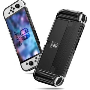 Etui Tech-Protect TPUCarbon Nintendo Switch Oled Black