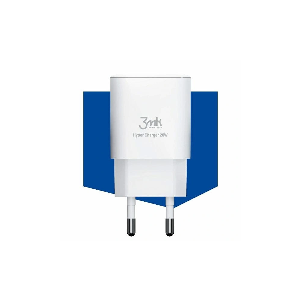 Hurtownia GSM - Síťová nabíječka 3MK HyperCharger 20W USB-C + USB-A PD 3.0 QC 3.0 bílá - 3MK2620 - {ean13} - Hurt